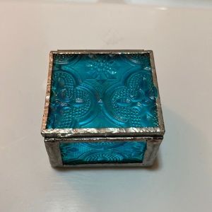 Aqua Blue Mirror Mini Box